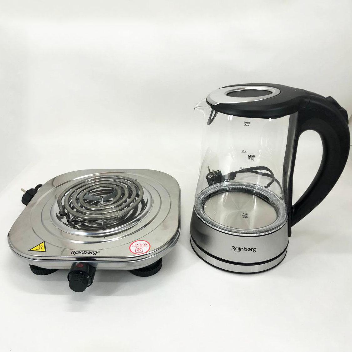 Електроплита Rainberg RB-010 чайник електричний Rainberg RB-704 (281339) - фото 2 Електроплита Rainberg RB-010 чайник електричний Rainberg RB-704 (281339) - фото 2