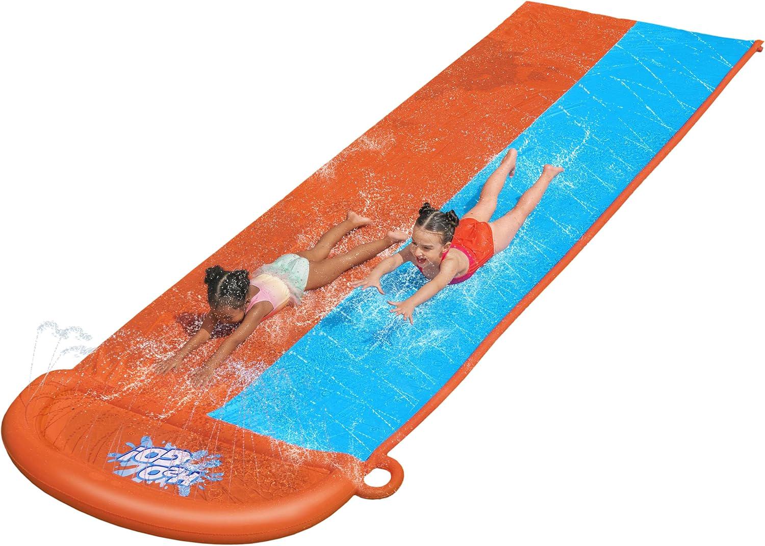 Подвійна водна доріжка для ковзання Bestway H2O GO! Double Slide 4,88 м 488х138 см (500345)