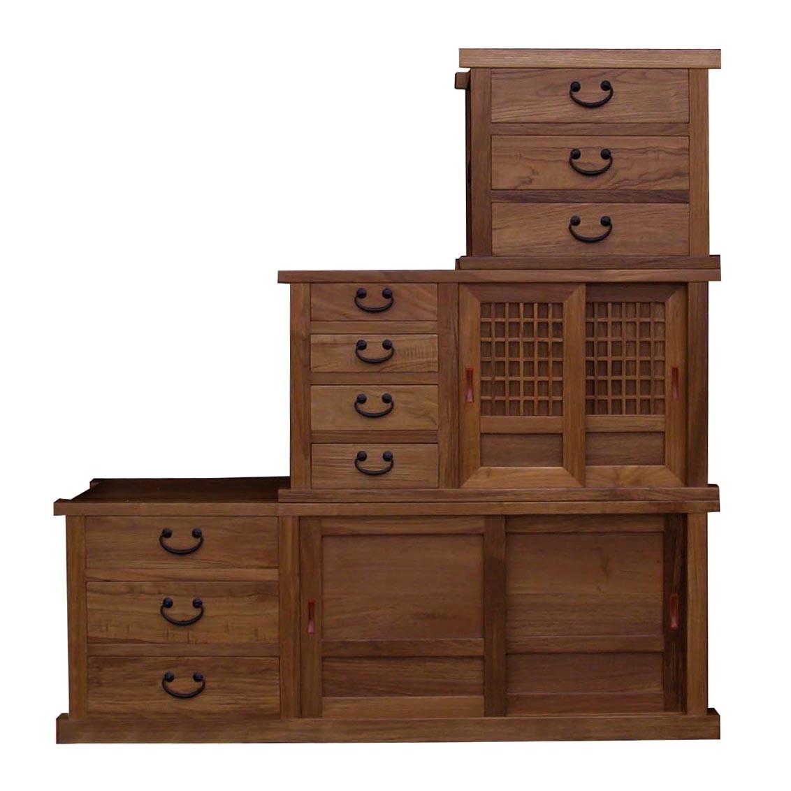 Комод тансу из дерева Лойтер Корица (КТУ-001533)