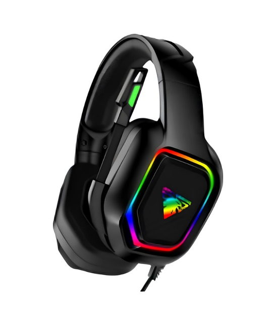 Наушники проводные LED Ramko RH-227 с микрофоном Черный (25688778)