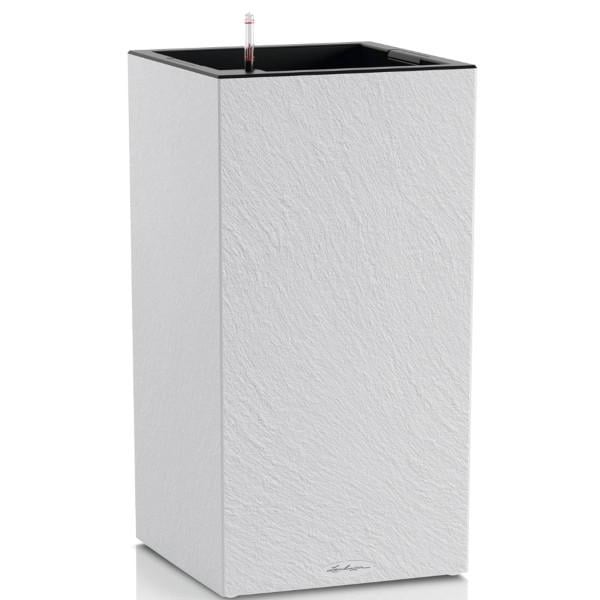 Кашпо умное Lechuza Canto Slatestone High 40 квадратный 40x40x60 см Светло-серый