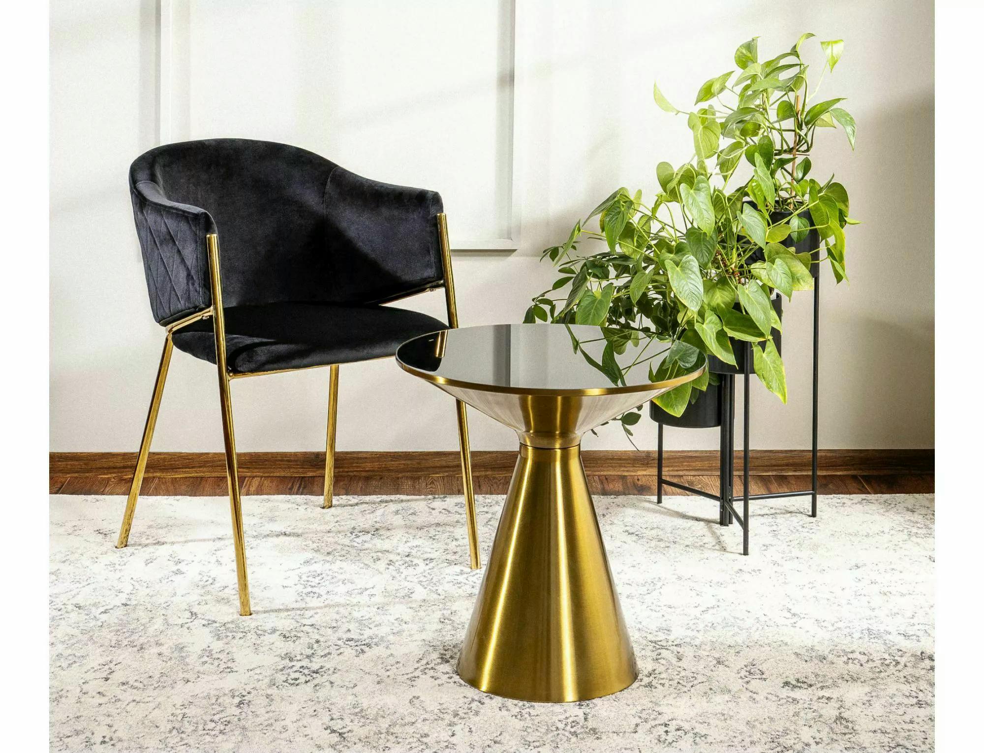 Журнальный столик Signal SETI 50x53 см Черный/Золотой (SETICZL) - фото 3 Журнальный столик Signal SETI 50x53 см Черный/Золотой (SETICZL) - фото 3