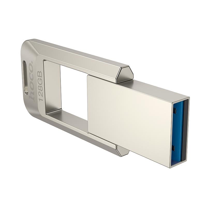 Флеш-память USB Hoco UD16 128 Гб USB 3.0 Silver (17550) - фото 3 Флеш-память USB Hoco UD16 128 Гб USB 3.0 Silver (17550) - фото 3