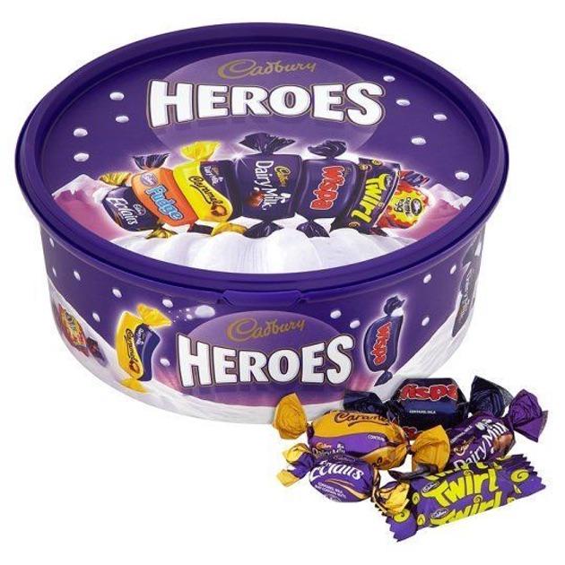 Цукерки Cadbury Heroes Chocolate 550 г (21594722)