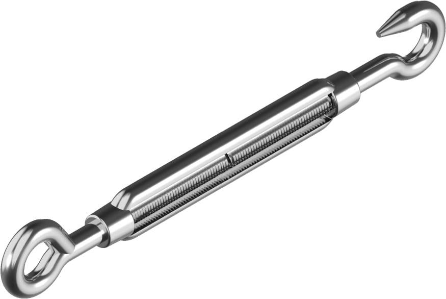 Талреп захоплення Metalvis DIN1480 гак-кільце М12х125 складений стан 211 мм 1 шт. Цинк білий (3N20000003N1220000)