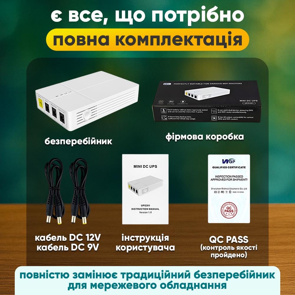 ᐉ ИБП для роутера сетевого оборудования WGP mini UPS DC optima