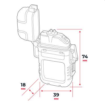 Ліхтар-брелок Intertool LB-0165 з плазмовою запальничкою - фото 6 Ліхтар-брелок Intertool LB-0165 з плазмовою запальничкою - фото 6