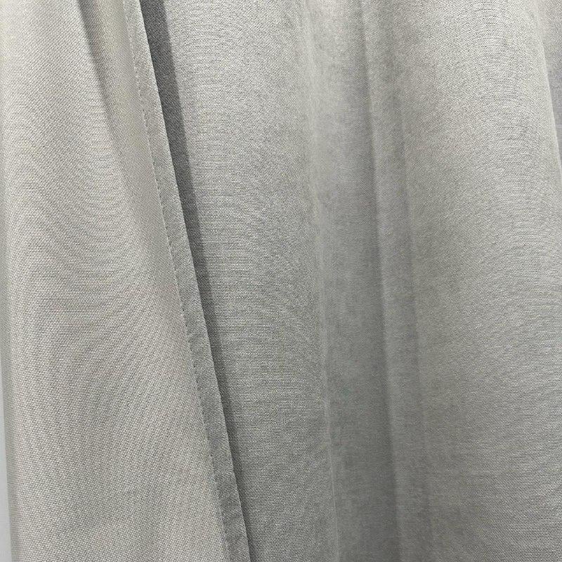 Комплект штор микровелюр 2 шт. 1,5х2,7 м готовые на шторной тесьме 6 см Светло-серый (petek-V163) - фото 4 Комплект штор микровелюр 2 шт. 1,5х2,7 м готовые на шторной тесьме 6 см Светло-серый (petek-V163) - фото 4