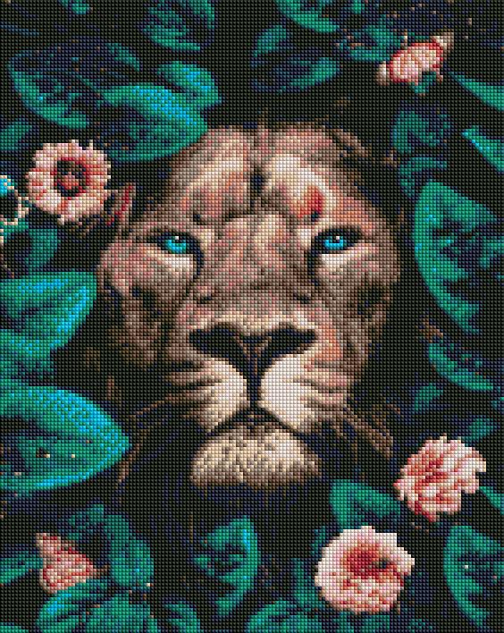 Алмазная мозаика на подрамнике ArtStory Взгляд джунглей 40x50 см (ASM68)