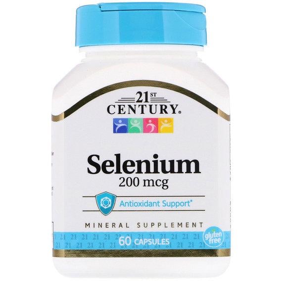 Селен 21st Century Selenium 200 mcg 60 Caps (000000159)