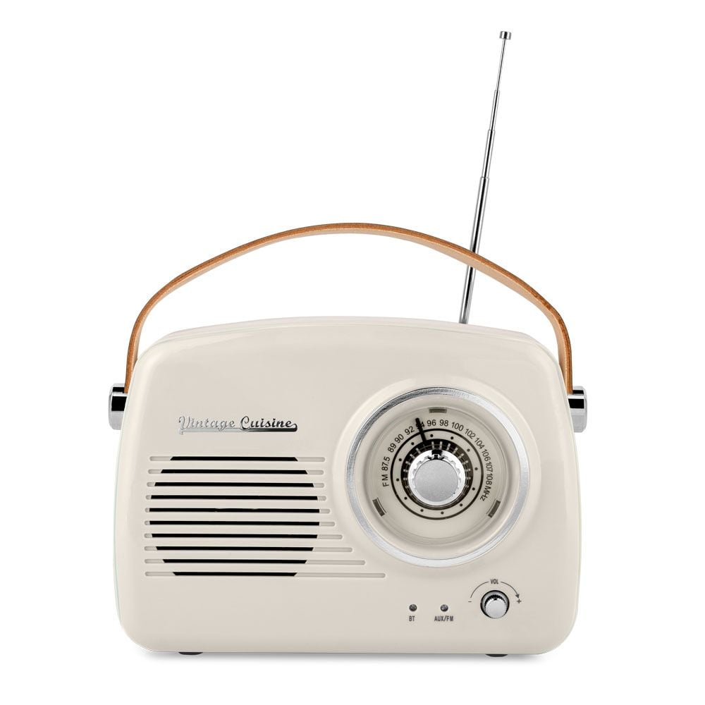 Радиоприемник Vintage Cuisine Retro с Bluetooth Кремовый Радиоприемник Vintage Cuisine Retro с Bluetooth Кремовый