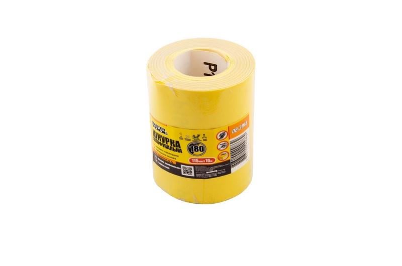 Шкурка шлифовальная на бумажной основе MasterTool Р180 115 мм 10 м