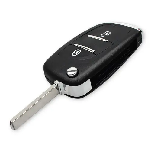 Выкидной ключ под 3 кнопки Peugeot ниша CE0523 VA2 Черный (2907eacf)