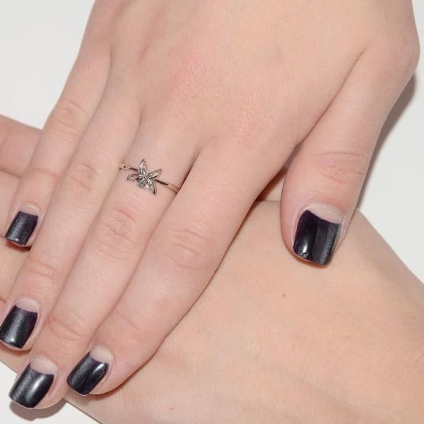 Каблучка з білого золота з діамантом (2248216805) - фото 3