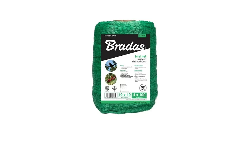 Сетка защитная от птиц Bradas Bird net 4х100 м 19х19 мм Зеленый (48634) - фото 1