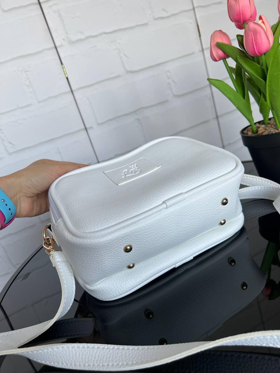 Сумка кросс боди женская маленькая через плечо на тонком ремне вместительная экокожа Белый - фото 5 Сумка кросс боди женская маленькая через плечо на тонком ремне вместительная экокожа Белый - фото 5