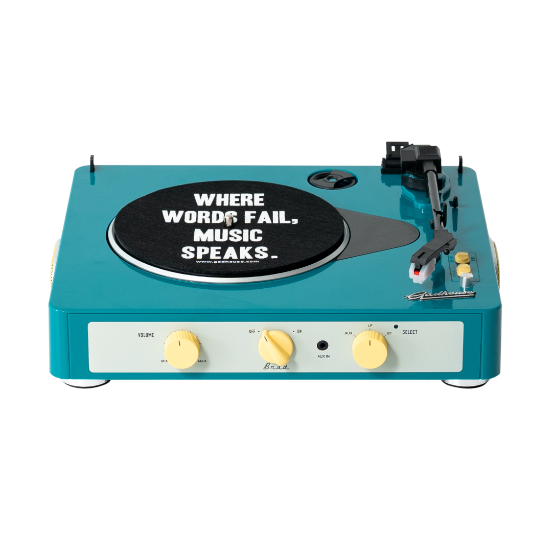 Проигрыватель виниловый Gadhouse Brad Retro MK ll Green (26210453)