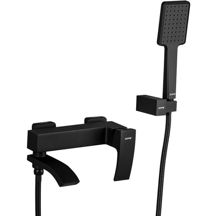 Смеситель для ванны Gappo G3207-6 однорычажный Черный (117236)