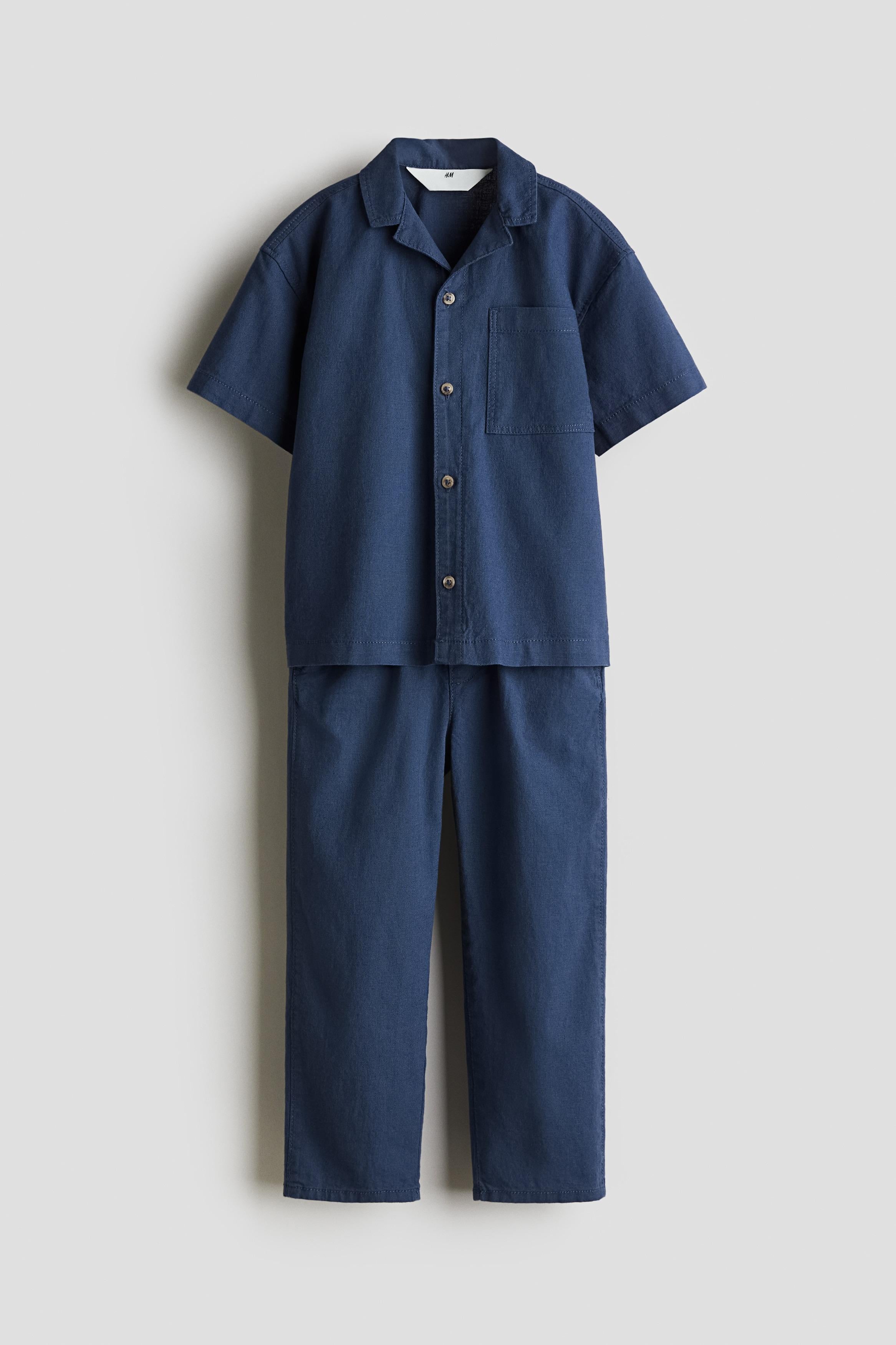 Рубашка H&M 116 см Синий (1272063)