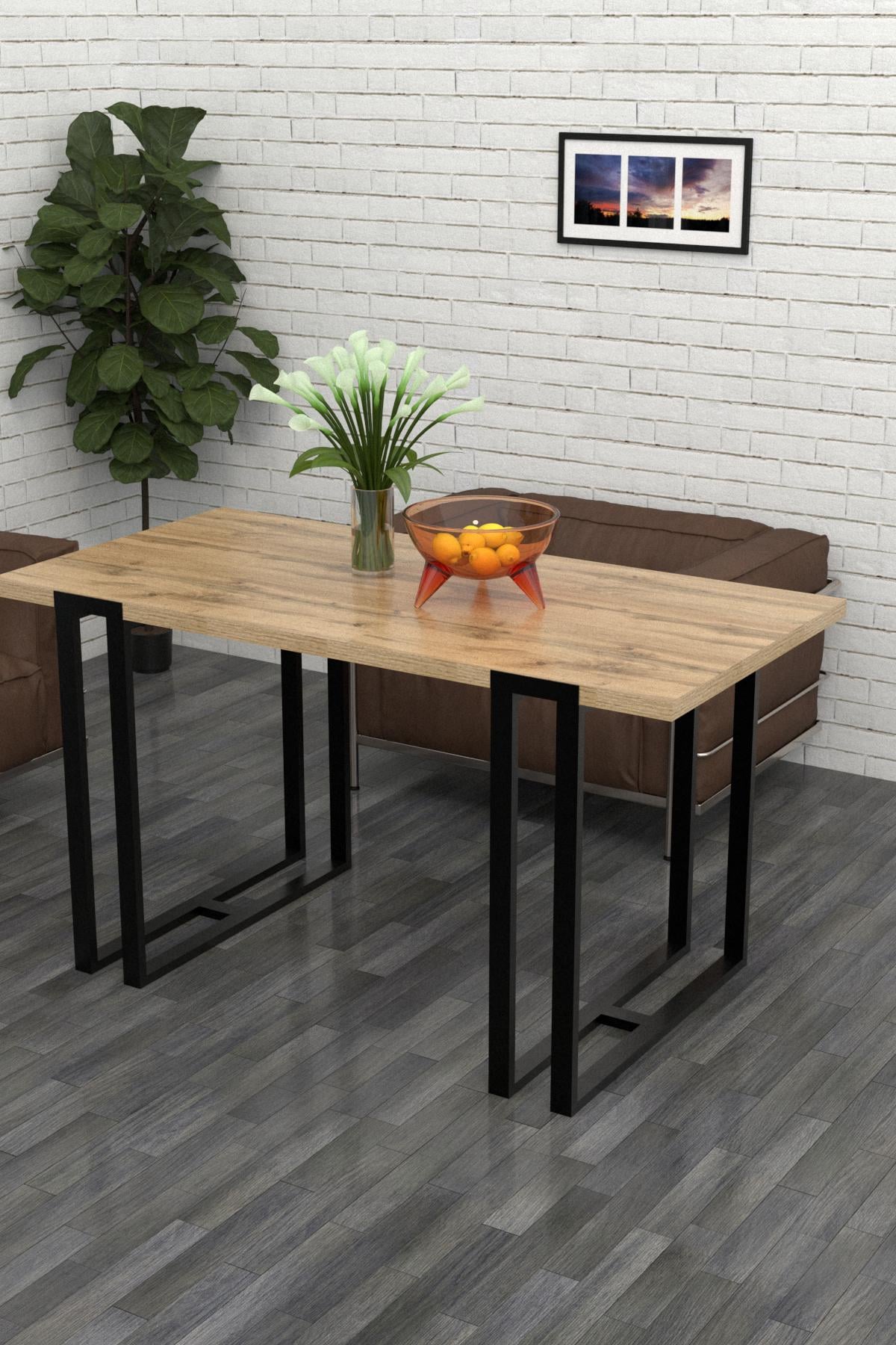 Обеденный стол EcoLoft Sienna DSP-1164 в стиле лофт Дуб Аппалачи (24577079)