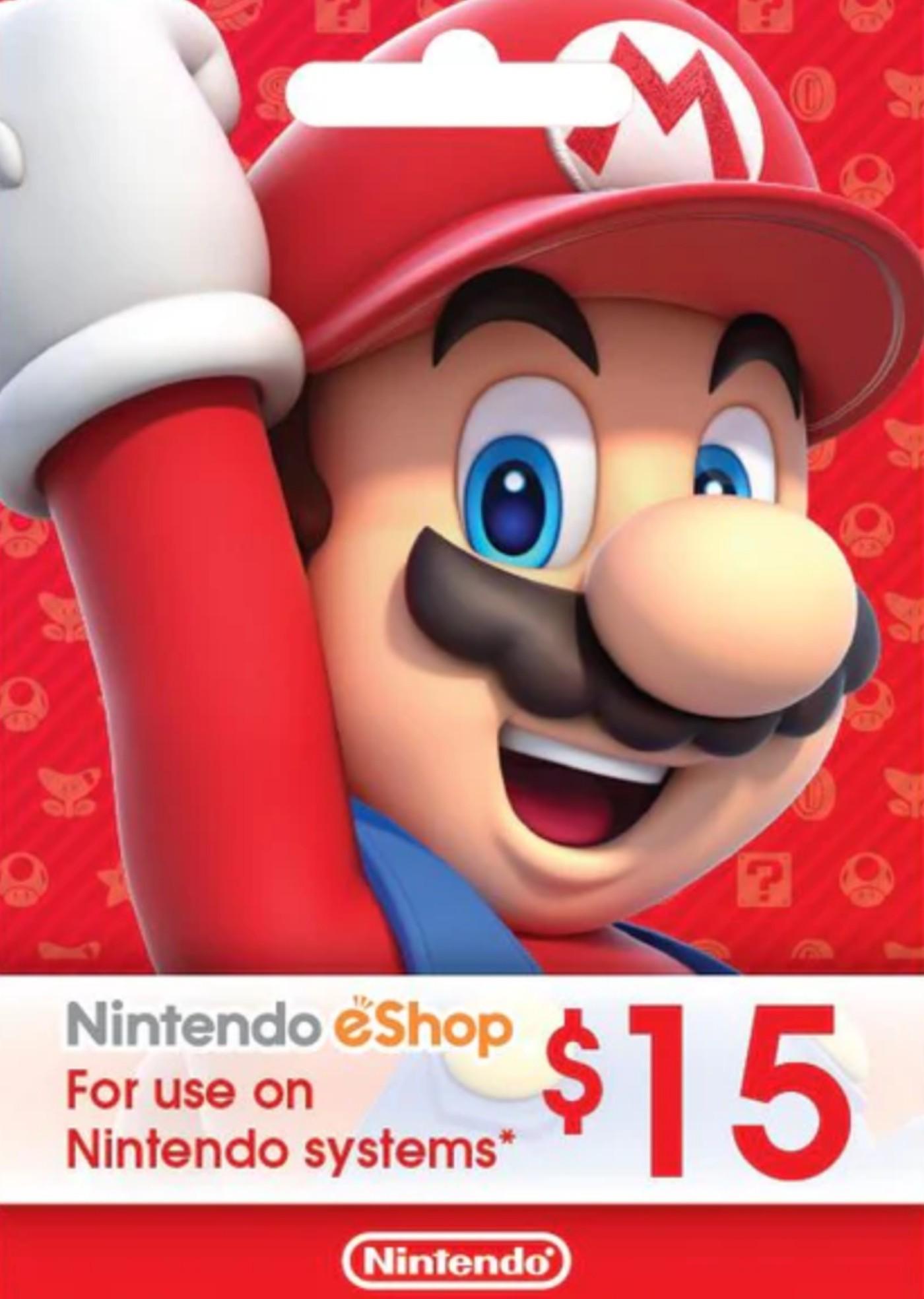 Карта оплаты Nintendo eShop Card 15 USD регион US (75567652)