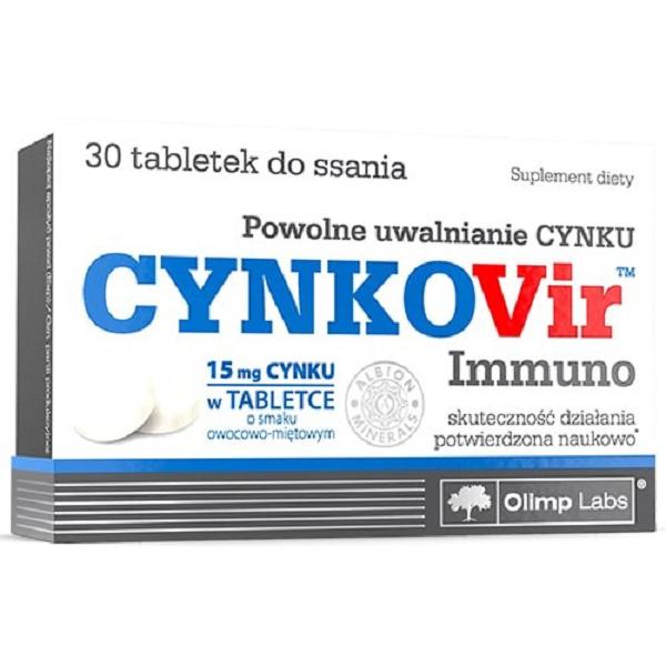 Микроэлемент Цинк для спорта Olimp Nutrition Cynkovir Immuno 30 Tabs