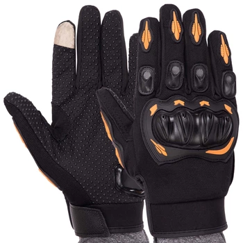 Моторукавички сенсорні M Чорно-помаранчевий (PM-12)