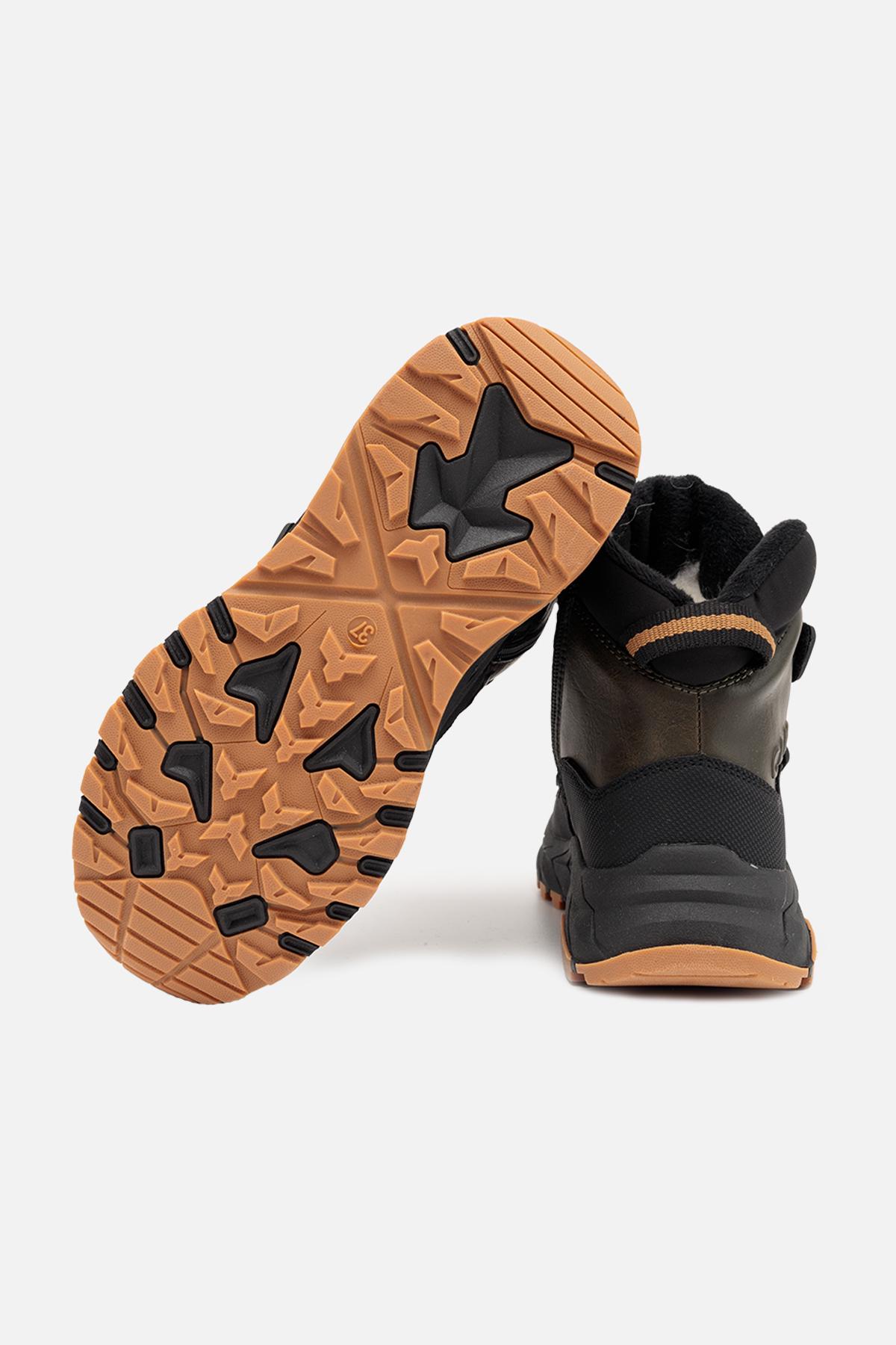 Ботинки детские зимние ЦБ-00261219 для мальчика р. 34 Хаки (29086136) - фото 5