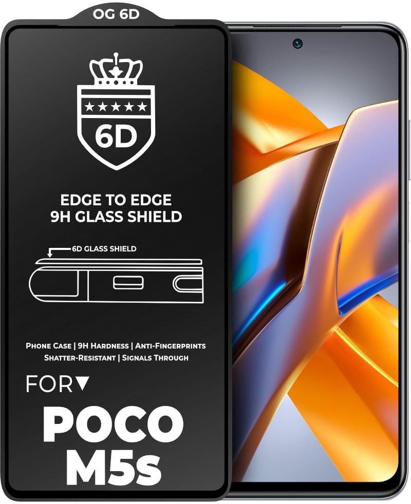 Стекло защитное 6D Xiaomi Poco M5s Glass Shield (33213)