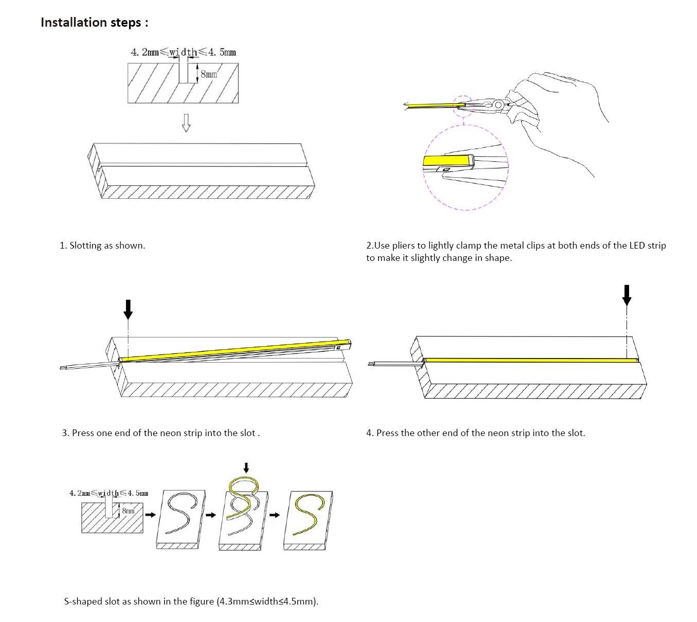 Светодиодная лента неоновая Prolum PRO Series-LT 4x10 IP68 12V Теплый белый (28522772) - фото 8 Светодиодная лента неоновая Prolum PRO Series-LT 4x10 IP68 12V Теплый белый (28522772) - фото 8
