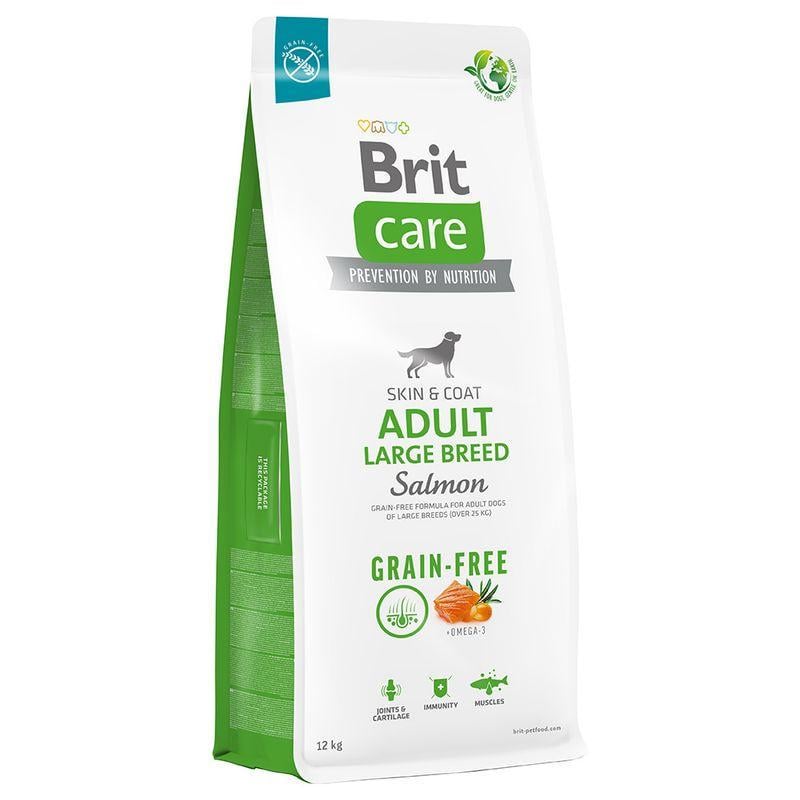 Корм сухой беззерновой Brit Care Grain-free Large Breed для собак больших пород лосось с картофелем 12 кг (3236773997)