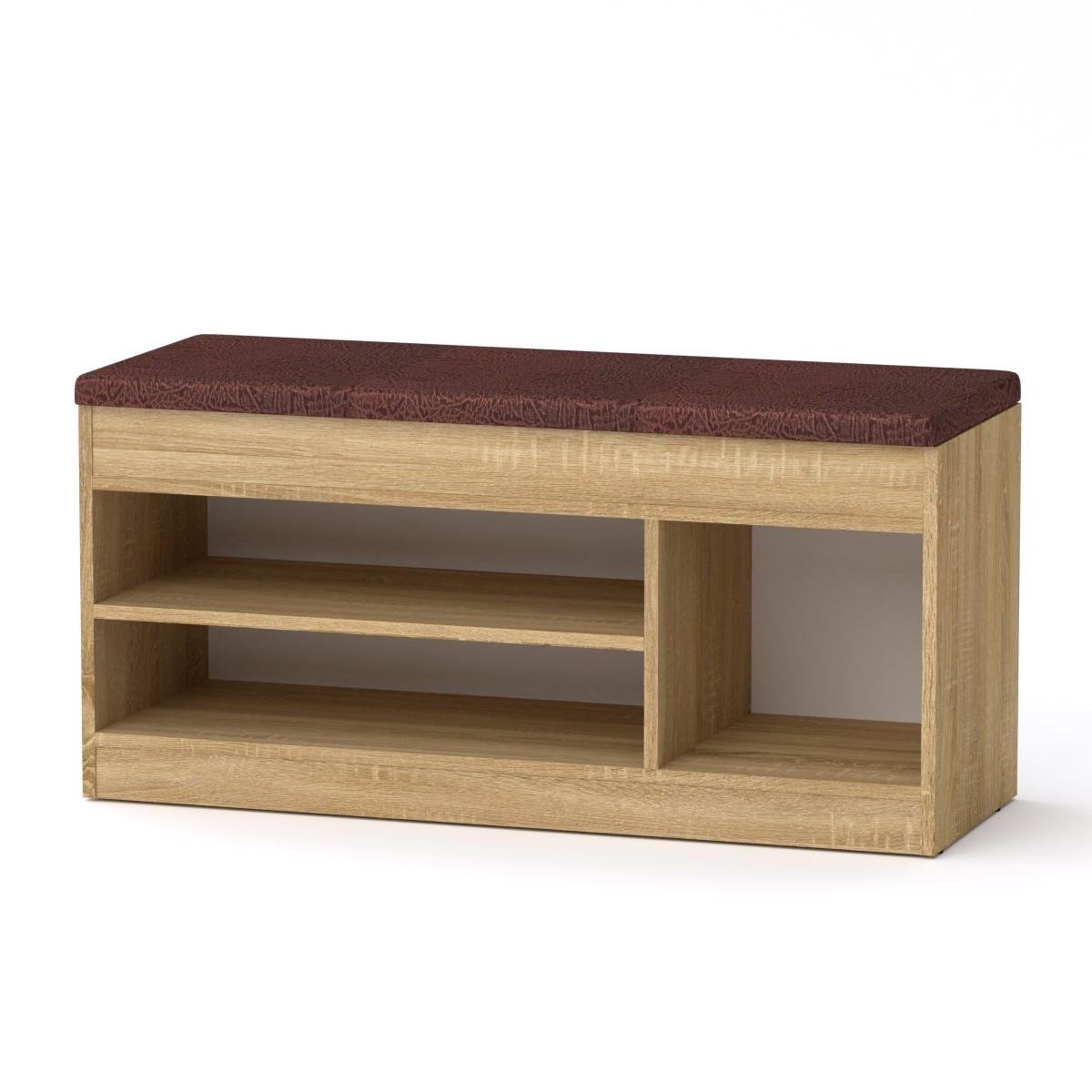 Тумба под обувь Компанит SC-17 100х37,2х50 см Дуб сонома (28488831) - фото 1
