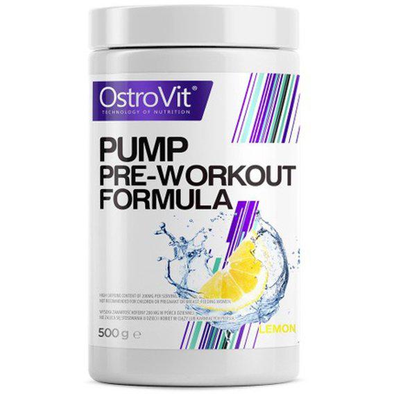 Комплекс до тренировки OstroVit PUMP Pre-Workout 500 г 50 порций Lemon