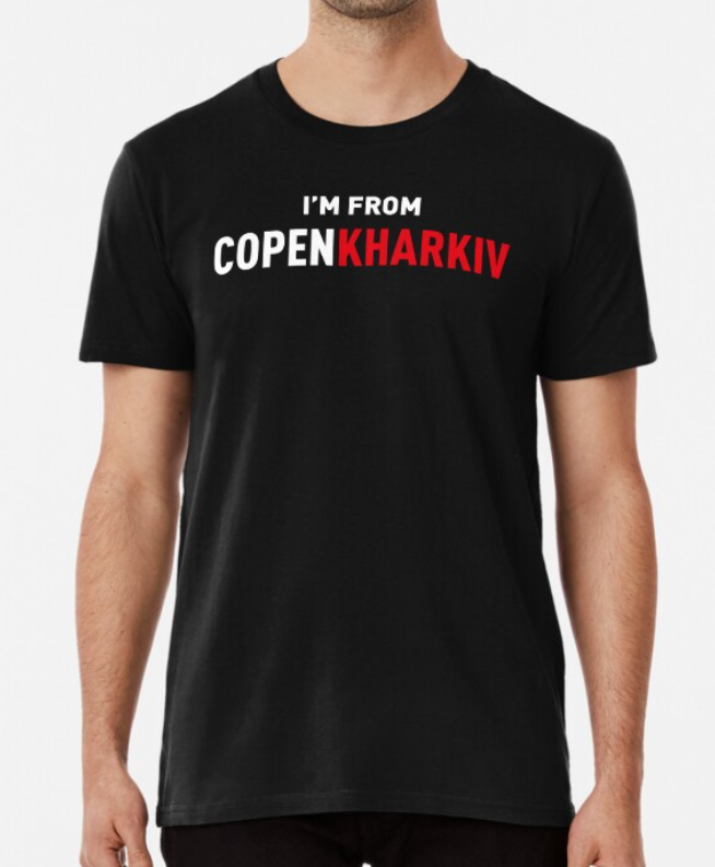 Футболка мужская патриотическая Stedman с принтом I`m from copenKharkiv Харьков XXL Черный (УКР377-5)