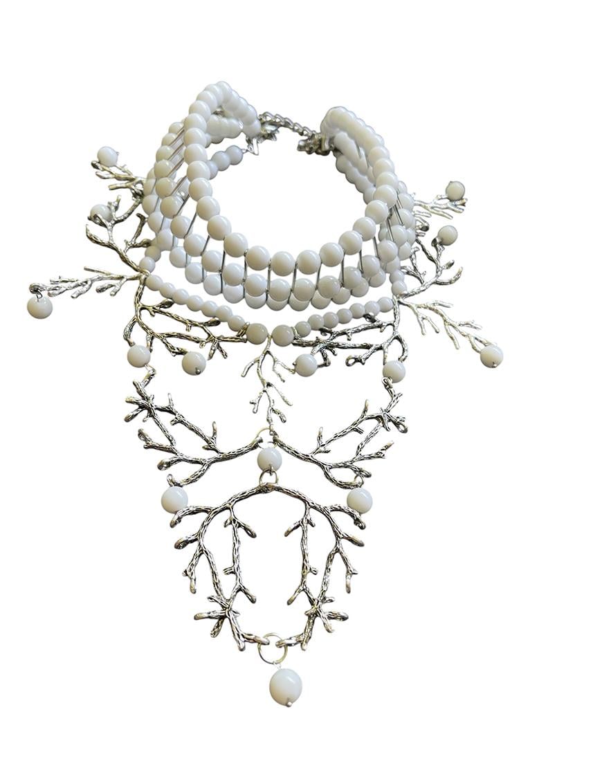 Чокер з гілочками жіночий SMART JEWELRY білий One size