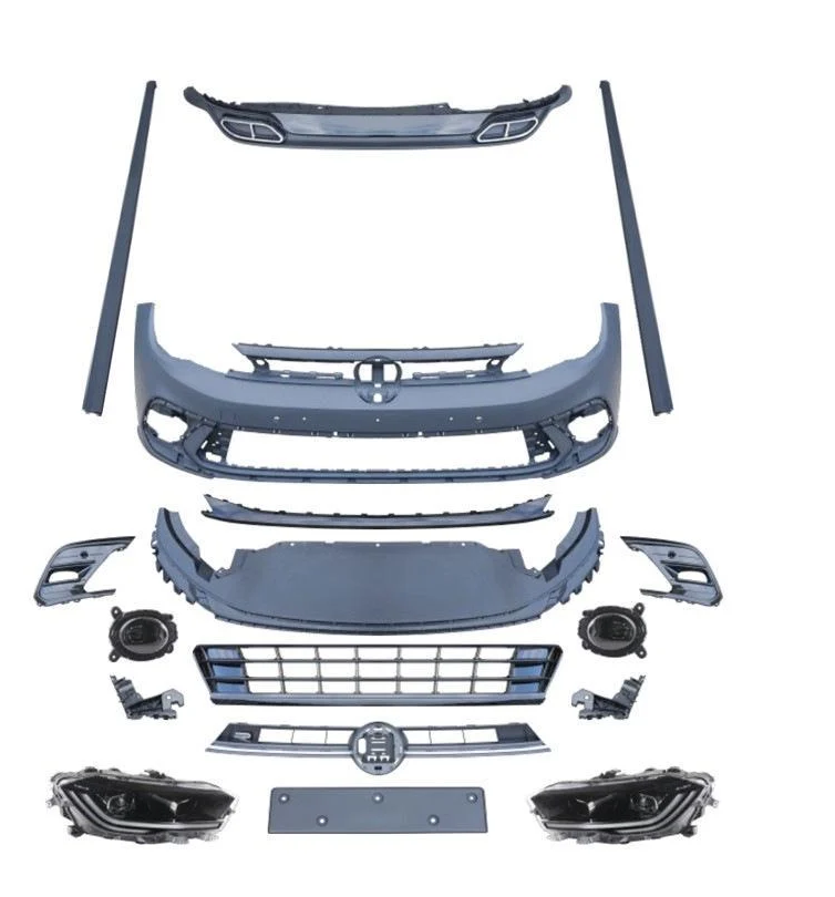 Комплект обвісів R-Line GT Tuning для Volkswagen Polo 2017-рр. пластик під фарбування