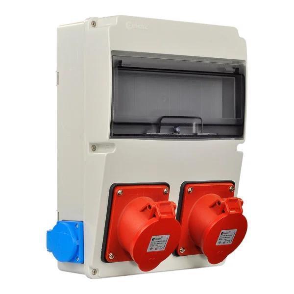 Бокс распределительный TP Electric с силовой розеткой 16А/4 3Р+РЭ 2 шт. 16А IP44 220x300 мм (28687495)