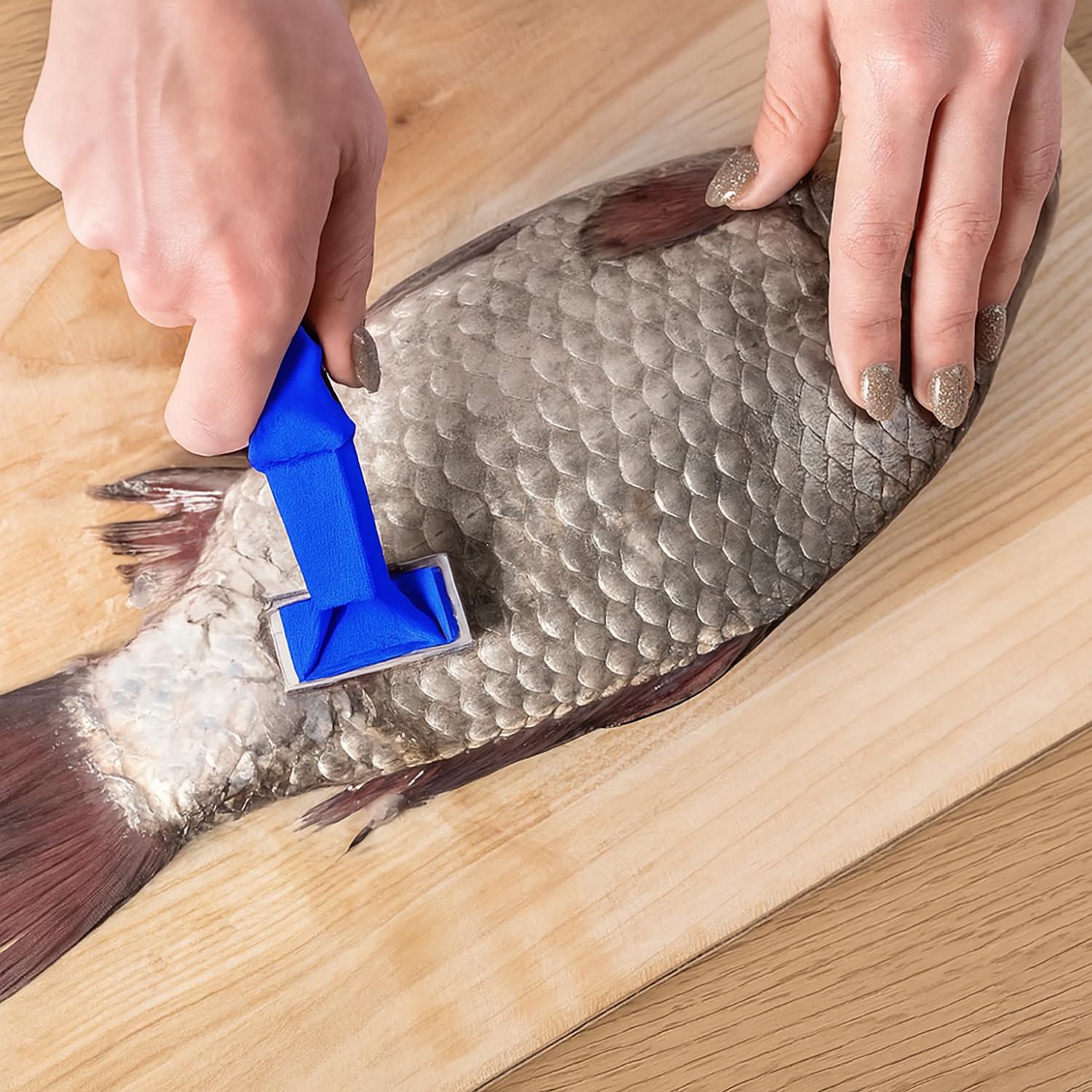 Рыбочистка скребок для рыбной чешуи с пластиковой ручкой 15,5 см Синий - фото 6 Рыбочистка скребок для рыбной чешуи с пластиковой ручкой 15,5 см Синий - фото 6