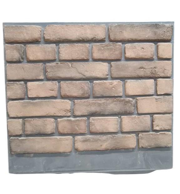 Декоративный кирпич гипсовый Старинный крашеный 270x70x15 мм Бежево-коричневый (30853677)