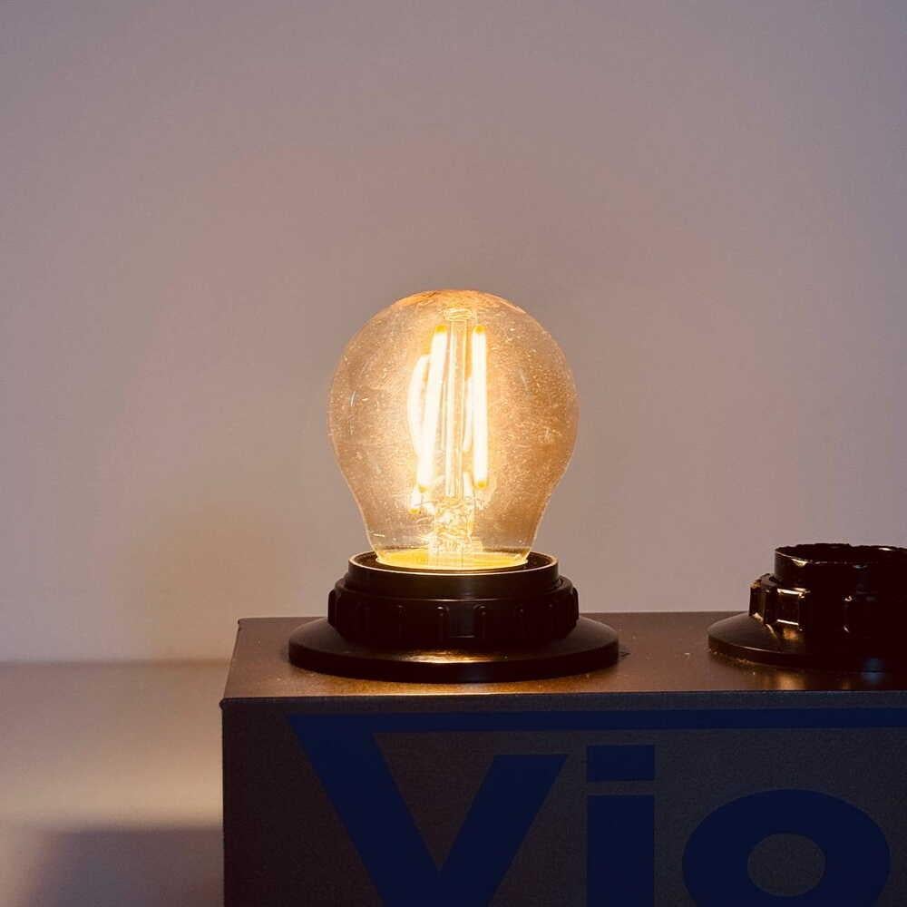 LED-лампа Violux FILAMENT G45 2W E27 2200K (832082) - фото 2 LED-лампа Violux FILAMENT G45 2W E27 2200K (832082) - фото 2