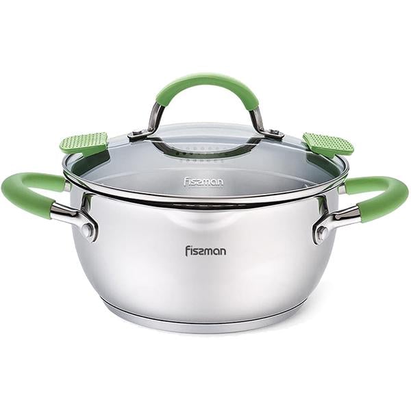 Каструля з кришкою Fissman Charlotte FS5502 4,7 л Нержавіюча сталь (14381493)