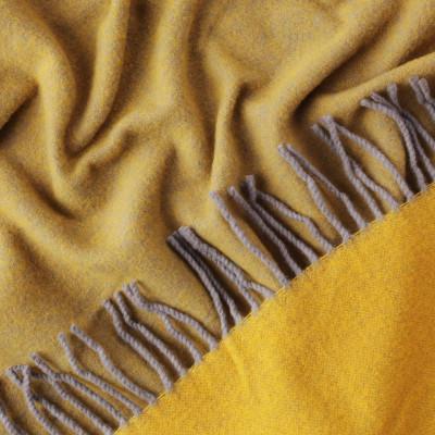 Плед бовария дабл 140х210 см Серо-Желтый - фото 3 Плед бовария дабл 140х210 см Серо-Желтый - фото 3