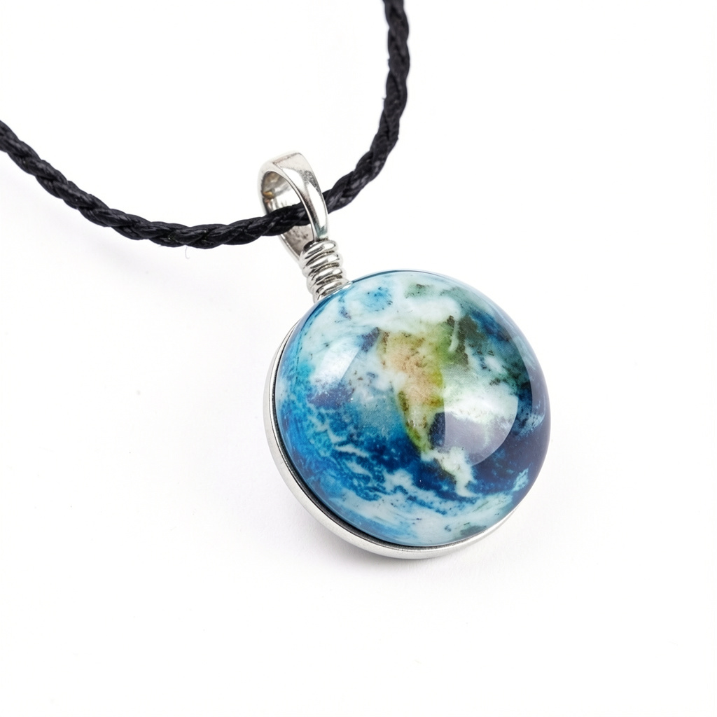 Кулон космический Earth светящийся в темноте Синий (816822349) Кулон космический Earth светящийся в темноте Синий (816822349)