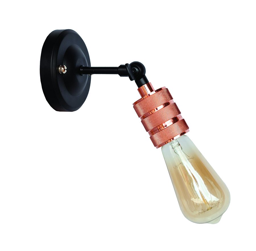 Бра Levistella Lofty с патроном AMP21 Черный/Розовое золото (1963530260)