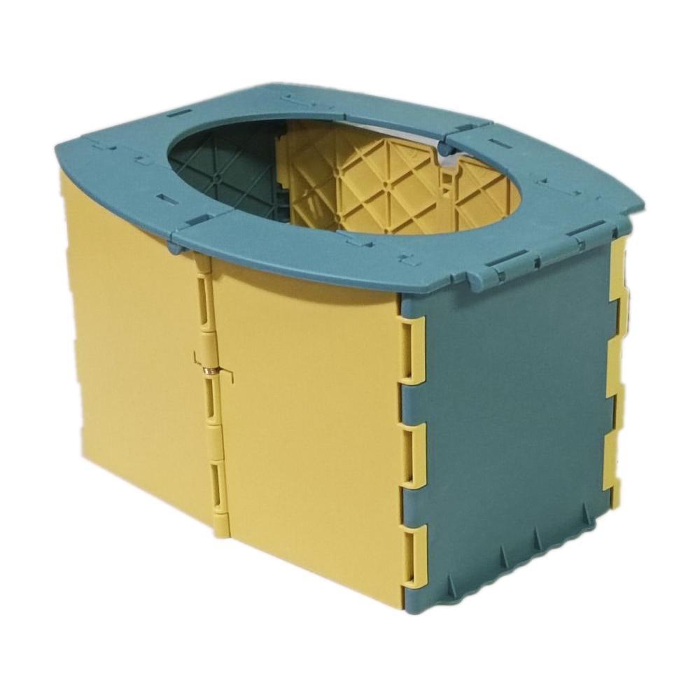 Горшок складной детский дорожный Babyhood BH-135 Зелено-желтый (29397270)