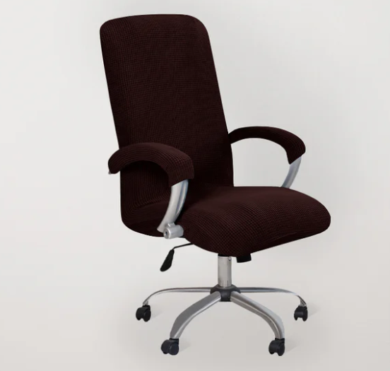 Чохол для офісного крісла Slavich стрейч-жаккард M Коричневий (24089005) Чохол для офісного крісла Slavich стрейч-жаккард M Коричневий (24089005)