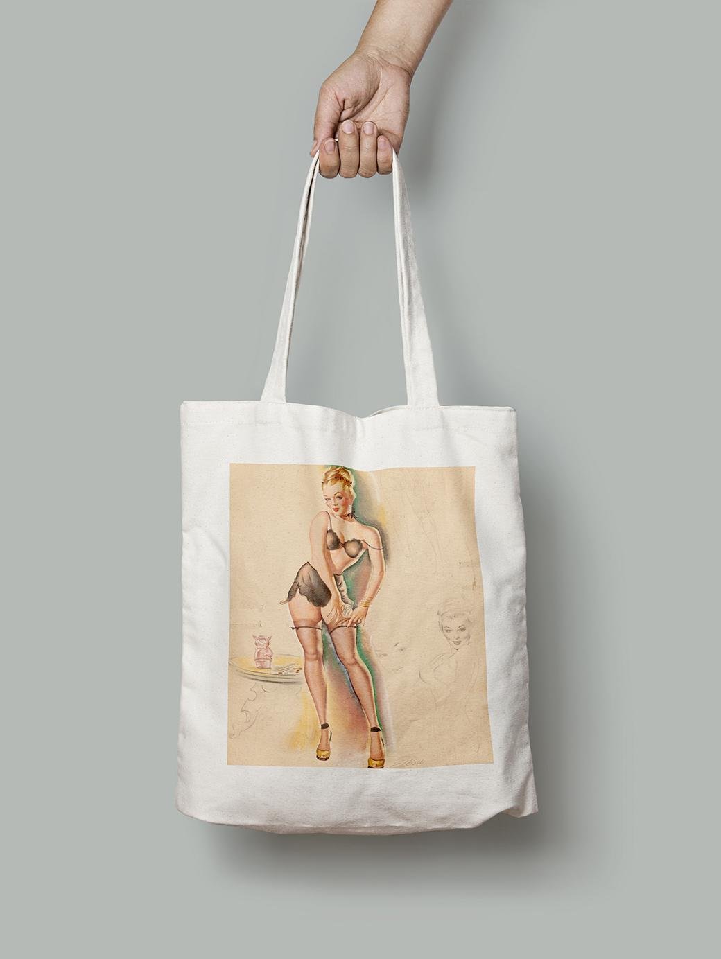 Эко-сумка Посмотри как я очистила банк. Фримен Эллиотт шопер (pin_up010125_Bag)