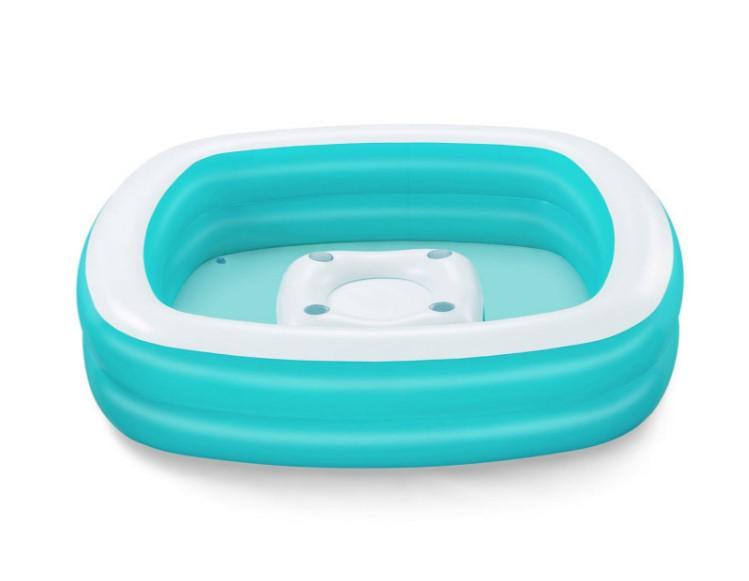 Бассейн надувной Bestway 54446 с плавающим столом Sippin' Summer 218x218x48 см (DM-54446)