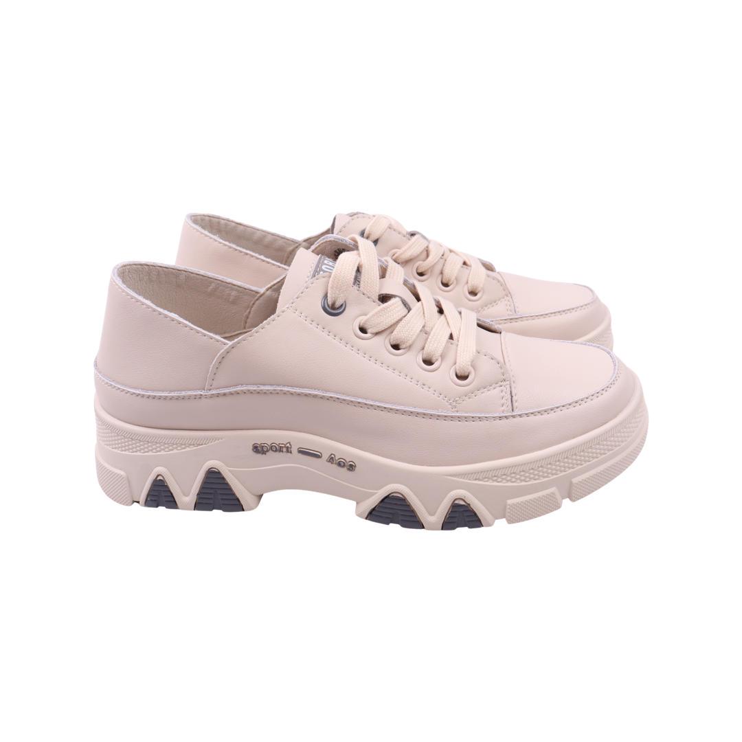 Туфли женские Li Fexpert из кожи р. 38 Бежевый (1080-22DTC)