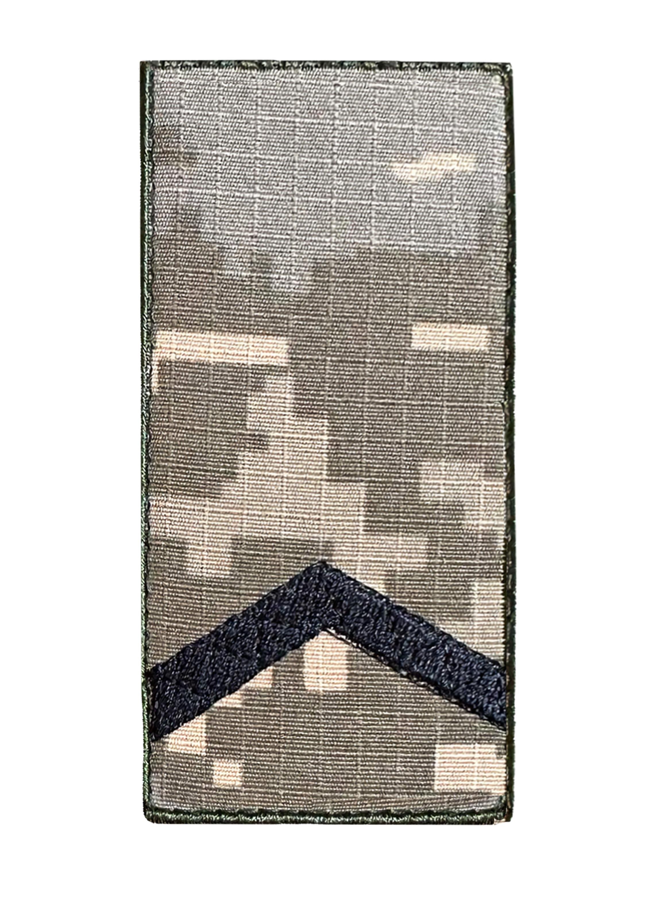 Шеврон-погон Старший солдат ЗСУ на липучці з вишивкою Піксель (STSOLDAT2)